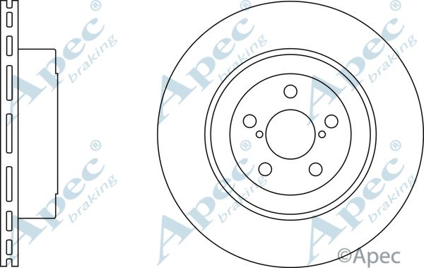 APEC BRAKING stabdžių diskas DSK2372